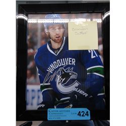 Autographed - Brandon Sutter framed hockey photo
