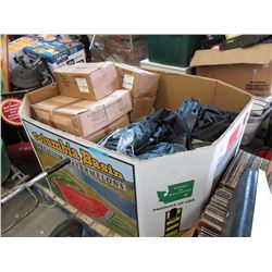 Box lot of new & used goods