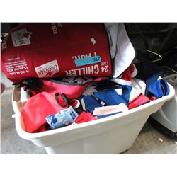 Tote of sports jerseys