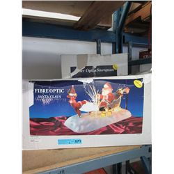 Animated fiber optic snowman & Santa