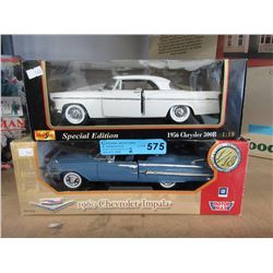 2 Die-cast scale model cars - 1:18 scale