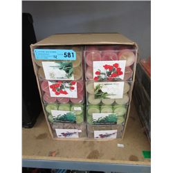 Case of scented tea lights
