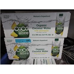 3 Cases of organic coconut water
