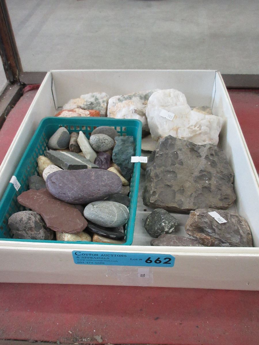 15 LB box of rock samples & specimens