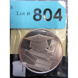 1 Troy oz. - Fine Silver "Graduation" round