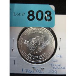 1 Troy oz. - Fine Silver US Trade Dollar coin