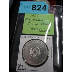 1964 Canadian Silver Dollar Coin