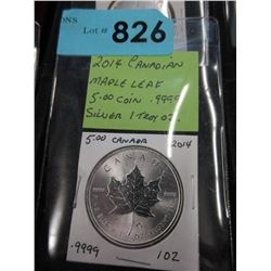 2014 Canadian Maple Leaf $5 coin