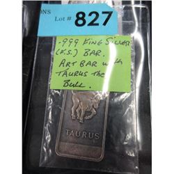 .999 Fine Silver Art Bar