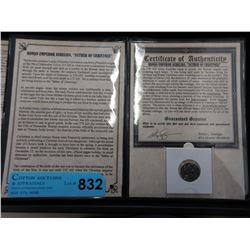 Roman Emperor Aurelian coin with COA