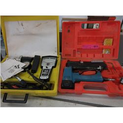 Air nailer kit & tach dwell tester - used