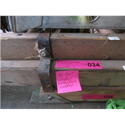 34 Foot wood extension ladder - used