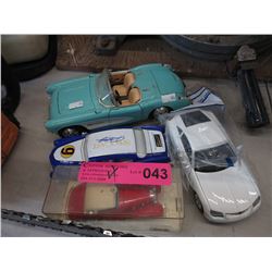 4 Scale model cars - some die cast