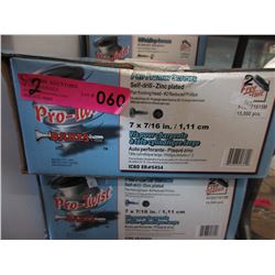 2 Cases of pan framer screws