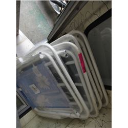 4 New folding patio chairs