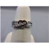 Image 1 : 1/4 CT White Diamond Bead Set Twist Ring