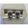 Image 1 : New - Amethyst & Diamond Earrings
