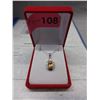 Image 2 : 1.75 CT Oval Citrine & Diamond Pendant & Chain