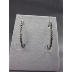 New - Diamond Hoop Earrings