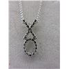 Image 1 : Sterling Silver  "XO" Design Necklace