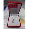 Image 2 : Sterling Silver  "XO" Design Necklace