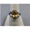 Image 1 : 1.75 CT Oval Citrine Dinner Ring