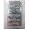 Image 1 : .999 Fine Silver "B Series" Johnson Matthey Bar