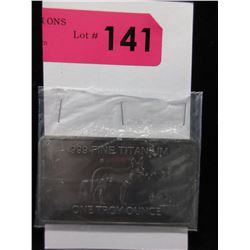 .999 Fine Titanium Bullion Bars - 1 oz.