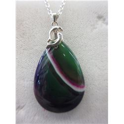 Colour Madagascar Agate Gemstone Necklace