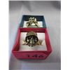 Image 2 : 2 Solid Bronze Biker Skull Rings