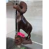 Image 1 : Carved wood Ram statue