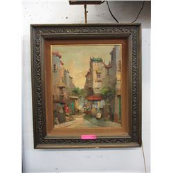 Signed oil on canvas painting