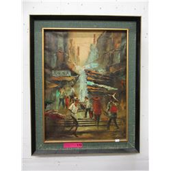 Vintage oil on canvas painting