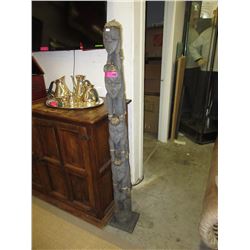 58" Hawaiian wood statue