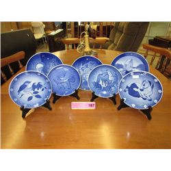 7 Royal Copenhagen & Bing & Grohndal plates