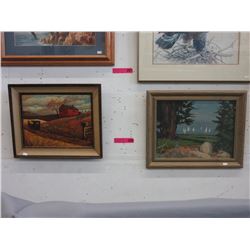 2 Framed artworks