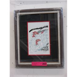 Richard Shorty framed print "Up The Creek"