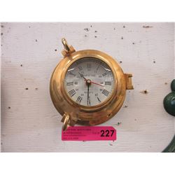 Brass "Ship's Time" porthole clock