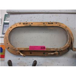 Metal horizontal porthole window
