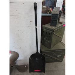 Cast metal coal shovel