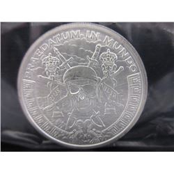 Pirate/ Pieces of 8 motif Silver Art Round