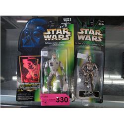 4 Star Wars "Power of The Force" figurines