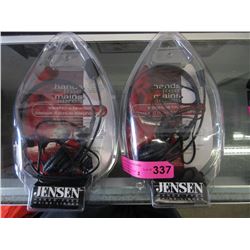 2 New telephone headsets