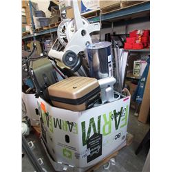 Skid of new & used household goods