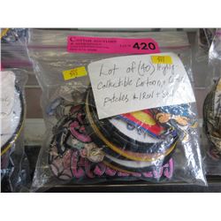 40 New collectible cartoon & comic patches