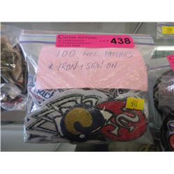 100 NFL patches