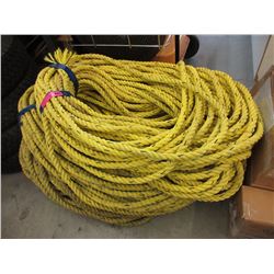 3 Coils of 1" poly rope - used