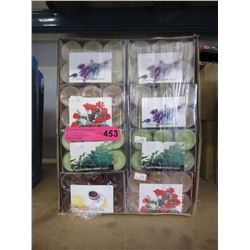 Case of scented tea lights - new