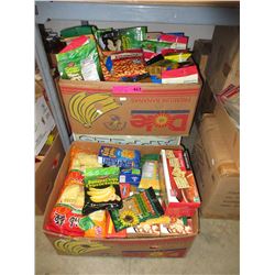 5 Boxes of assorted food products