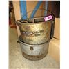 Image 1 : 2 Metal oil change buckets - used